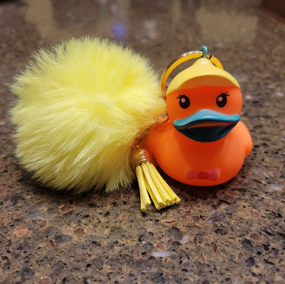 ORANGE & YELLOW RUBBER DUCKIE
